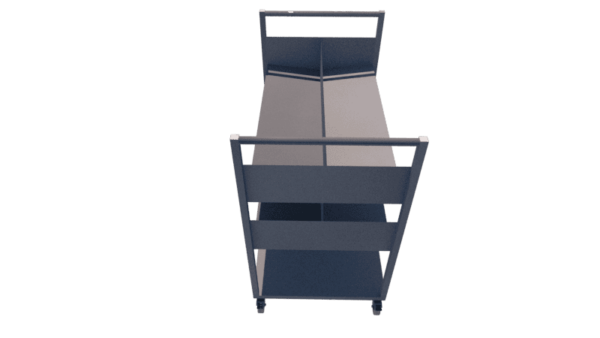 Carrinho Para Biblioteca 80 x 40 x 80 premium