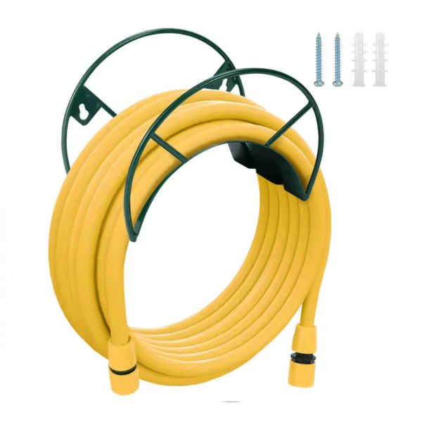 Suporte de Parede com Mangueira de Jardim 20m - Kit