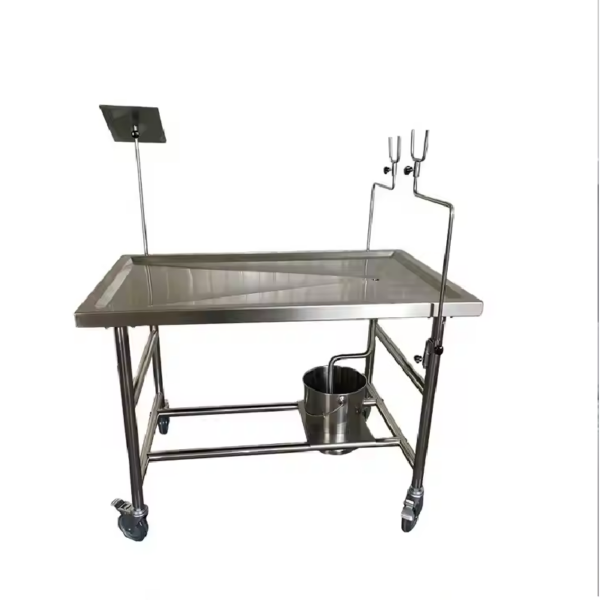 Mesa de Autópsia em Aço Inoxidável com Acessórios